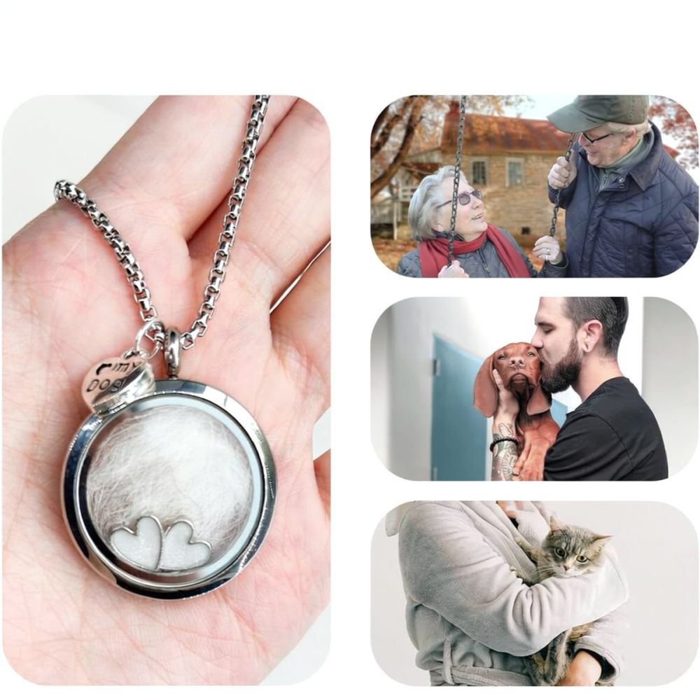 Heart Locket Necklace Photo - قلادة تذكارية على شكل قلب من