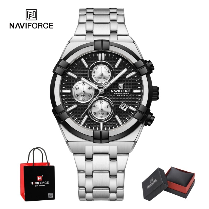 Watch Accessories - ساعة يد رجالية كرونوغراف كوارتز من
