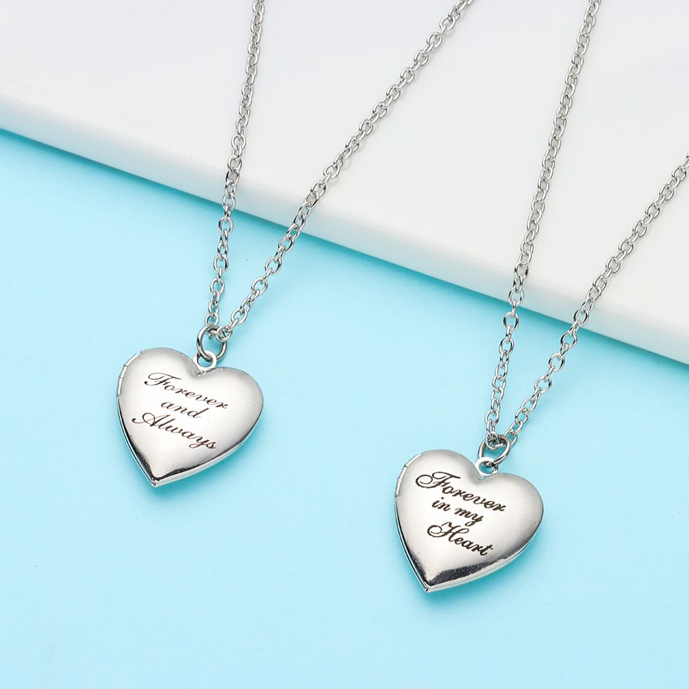سلسلة مجوهرات صديق الموضة للعش - مراجعة Heart Locket Necklace Photo وسعره