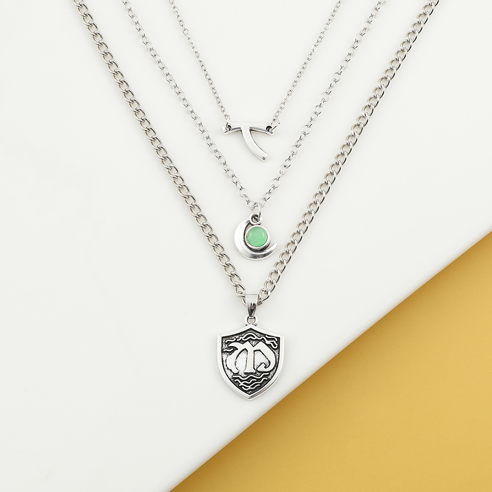 قلادة بتصميم قصير متعدد الطبقا - مراجعة Anime Pendant Necklace وسعره