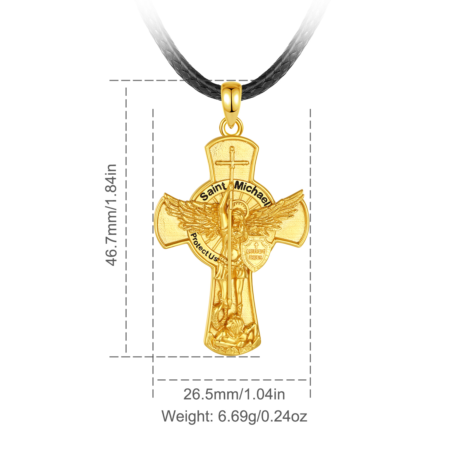 يودورا سانت مايكل رئيس الملائك - مراجعة 925 Sterling Silver Chain Necklace Men وسعره