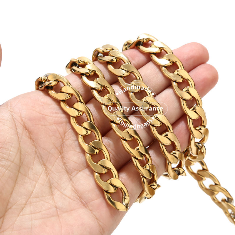 1 متر الذهب لهجة 12 مللي متر ا - مراجعة Cuban Link Chain 12Mm وسعره