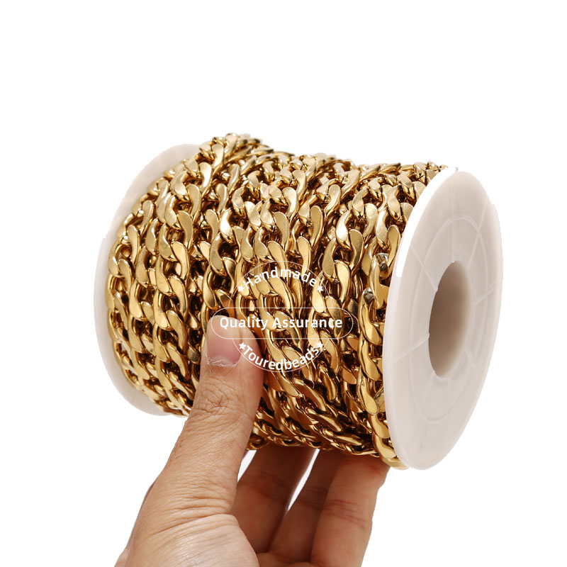 1 متر الذهب لهجة 12 مللي متر ا - مراجعة Cuban Link Chain 12Mm وسعره