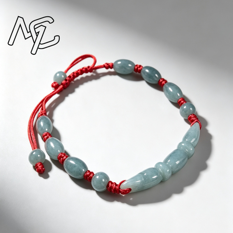 خرز عقدة جذر اللوتس من اليشم ا - مراجعة Bracelets وسعره