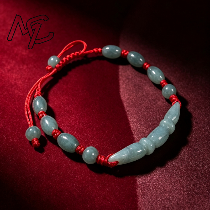 خرز عقدة جذر اللوتس من اليشم ا - مراجعة Bracelets وسعره